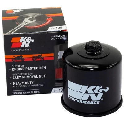 Filtre K&N KN-138 pour Aprilia Cagiva Kawasaki Sachs Suzuki RSV4 Gsxr Maxxer - Photo 1/4
