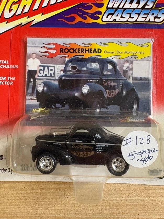 Johnny Lightning Willys Gasser Rockerhead Don Montgomery Diecast Car Sealed - Image 2 of 3