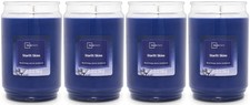 4 Mainstays STARLIT SKIES Large 1-Wick Tall Scented Candle 20oz
