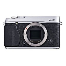 Fujifilm X-E1 Silver Mirrorless Camera Body Used 1-Year Warranty Excellent Cond