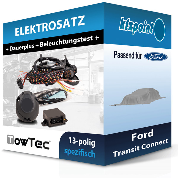 für Ford Transit Connect 04.2024-Jetzt Towtec E-Satz 13Polig Fahrzeugspezifisch-image