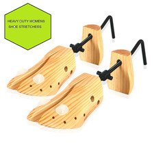 2 x LADIES WOMENS SHOE STRETCHERS TREE WOODEN SHAPER BUNION CORN SIZE 3-6