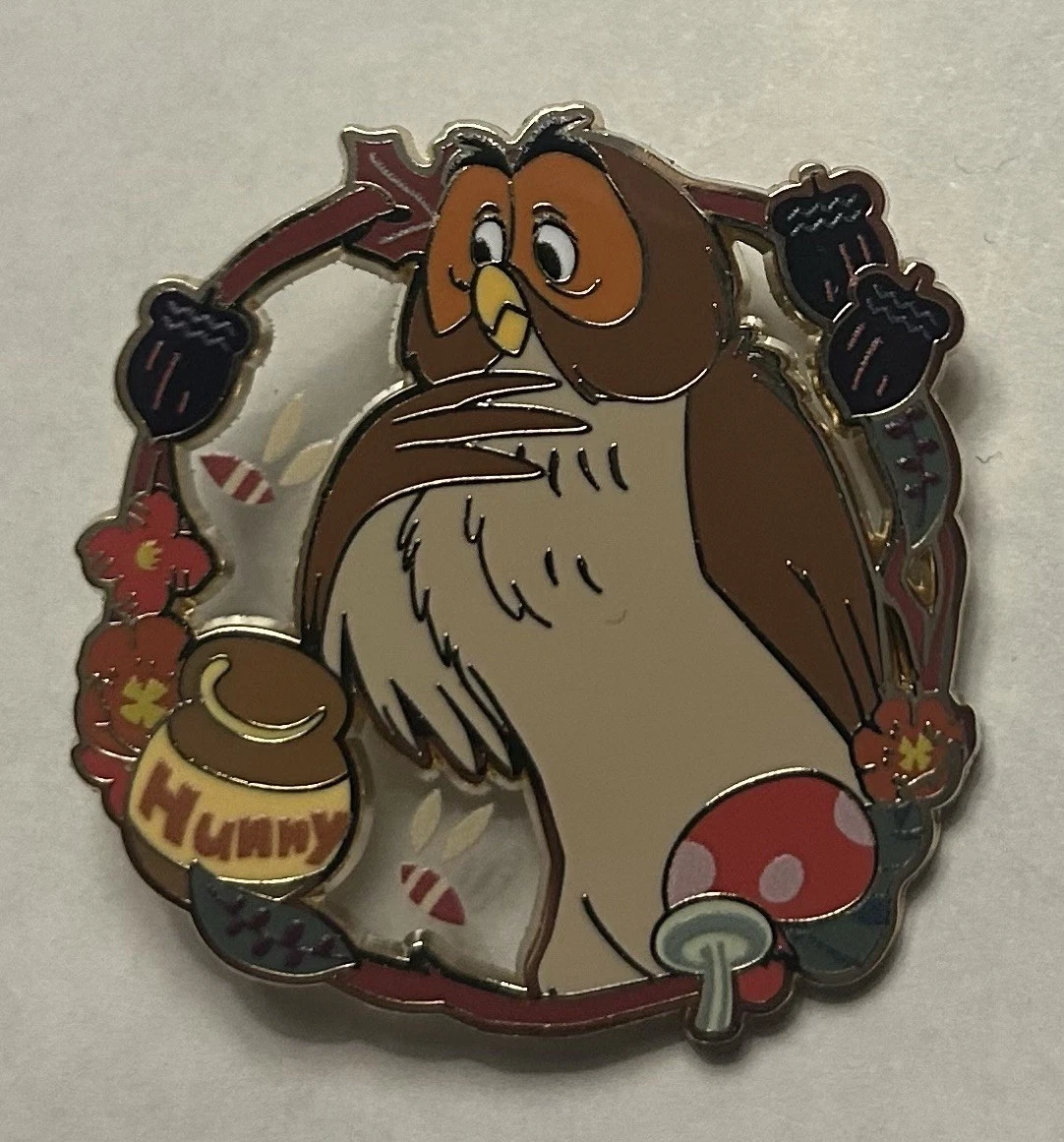 Disney - BoxLunch - Owl - Pooh and Friends Wreaths Set - Mystery Pin