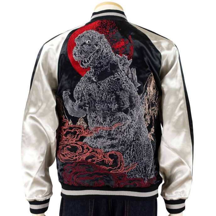 Godzilla x Switch Planning Sukajan Embroidered Bomber Jacket Japan Exclusive New image 2