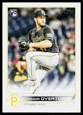 2022 Topps Connor Overton #339 RC Rookie Pittsburgh Pirates
