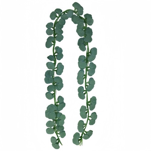 Eleganti e pratiche foglie di eucalipto artificiale lunghe 7 piedi in confezione - Imagen 6 de 11