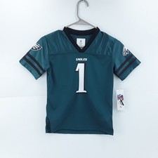 NFL Philadelphia Eagles Jalen Hurts #1 Boys Jersey Kids Size S 6/7 Midnight