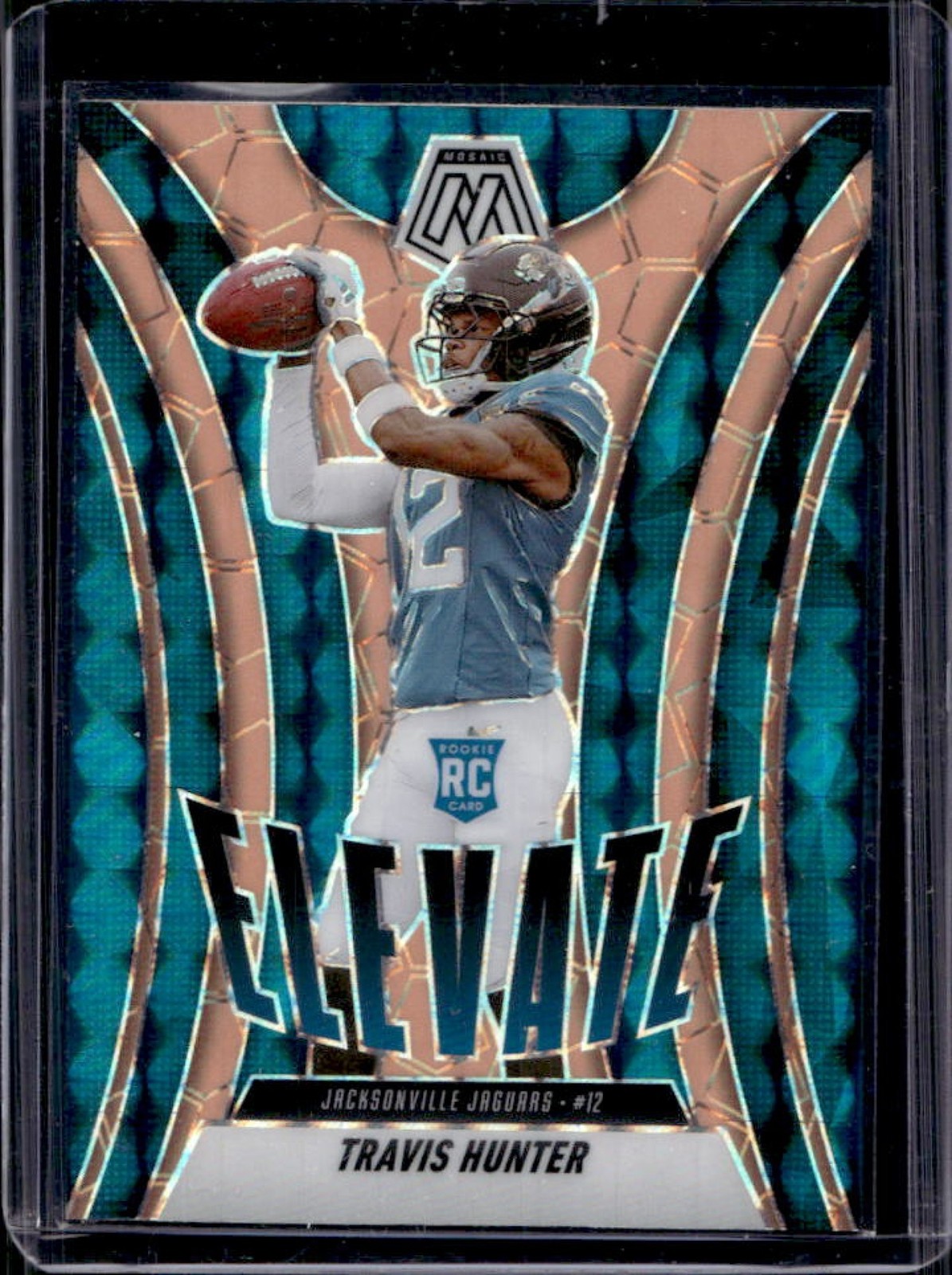 2025 Panini Mosaic Travis Hunter Elevate RC Orange Fluorescent Prizm #1 Jaguars