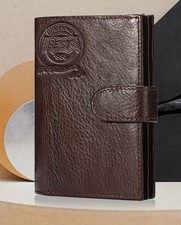 RFID Blocking Travel Leather Wallet Passport Holder Credit ID Card Case Cover