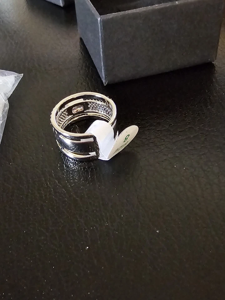 Bomb вечеринки OG кольцо "It's Simply A Moment" RG59705 розовый кварц CZ/родий размер 8 - Изображение 2 из 3