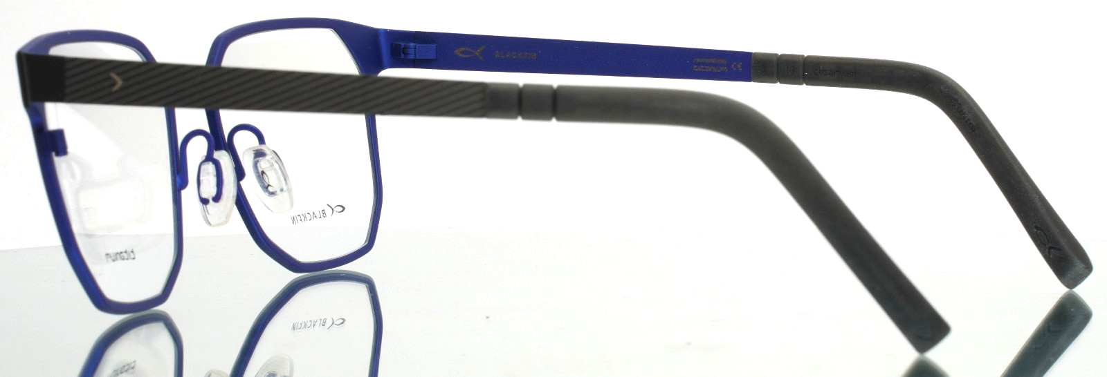 BLACKFIN BF964 Wilmington 1053 Black Blue Unisex Eyeglasses 53-17-145 B:42