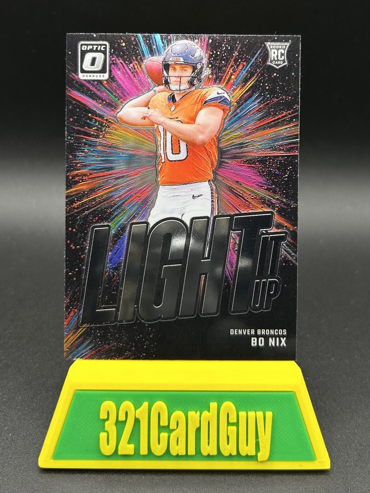 2024 Panini Donruss Optic - Light It Up Bo Nix #6 (RC)