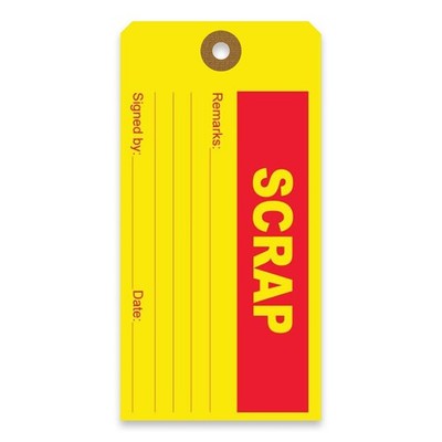 Tags 4 Less Production Quality Control Hang Tags   Equipment Preventative Mai...