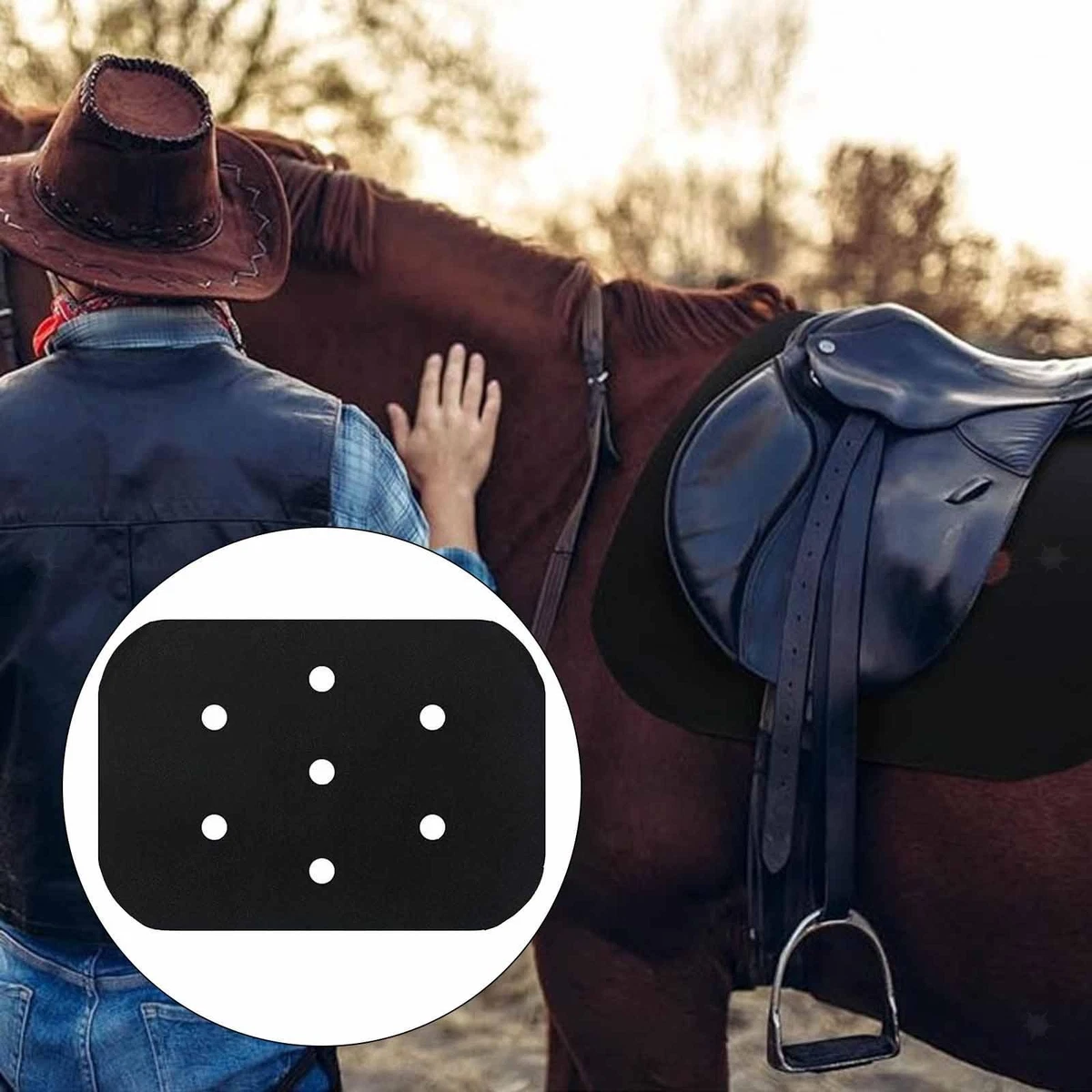 Coussin De Selle Western En Feutre - Occasion, Pour équitation Western, Confort Et Amorti