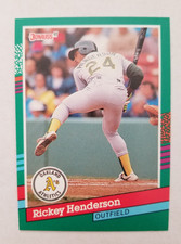 1991 Donruss Rickey Henderson Oakland Athletics #648