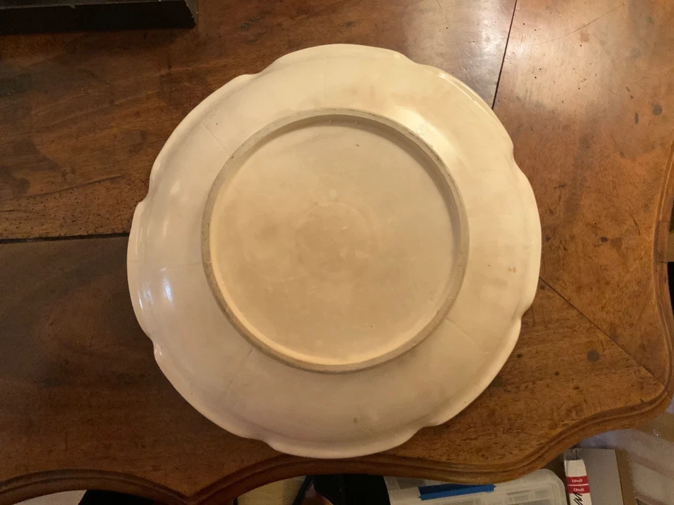 Grand plat japonais faïence satsuma samouraï meiji - Photo 2/2