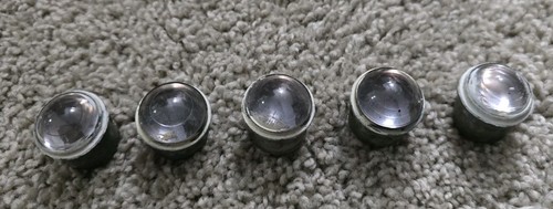 Vintage LOT OF 10 Signal 1 Glass Marble Cat Eye Reflectors Clear SIGN CATS EYE - Afbeelding 2 van 7