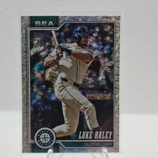 2026 Topps Series 1 # 142 Luke Raley 75 Years of Topps Foil /75. Mariners.