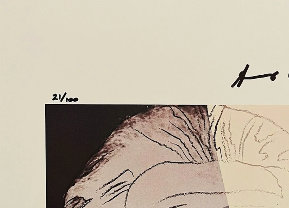 Andy Warhol Hand-Signed Original Print With COA & +$3,500 USD Appraisal Included - Image 3 of 4