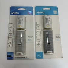 Nyko Battery KIT Set Nintendo Wii Controller Extra Battery Grip Cover Grey New