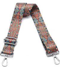Wide Purse Strap Adjustable Replacement Crossbody Bag Strap Silver Hardware Shou