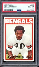 1972 Topps Football #307 Lemar Parrish PSA 10