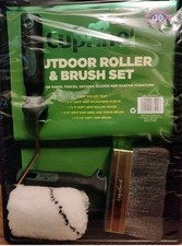 Large bush and roller Cuprinol Outdoor  set on Tray painting fence garden panels