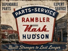 Rambler Nash Hudson Parts-service Metal Sign 3 Sizes To Choose From M88