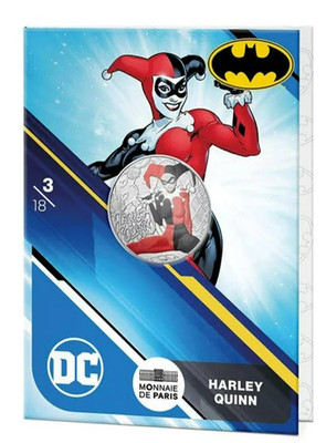 Frankreich 10 Euro 2025 DC Harley Quinn 3/18  Silber 333 BU Coincard
