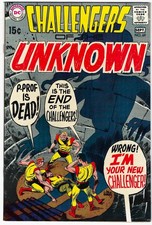 Challengers of the Unknown #69 DC 1969 NM 9.4 Joe Kubert copertina alta qualità