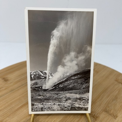 #ad #ad Casa Diablo Geyser above Bishop California Postcard RPPC $3.99