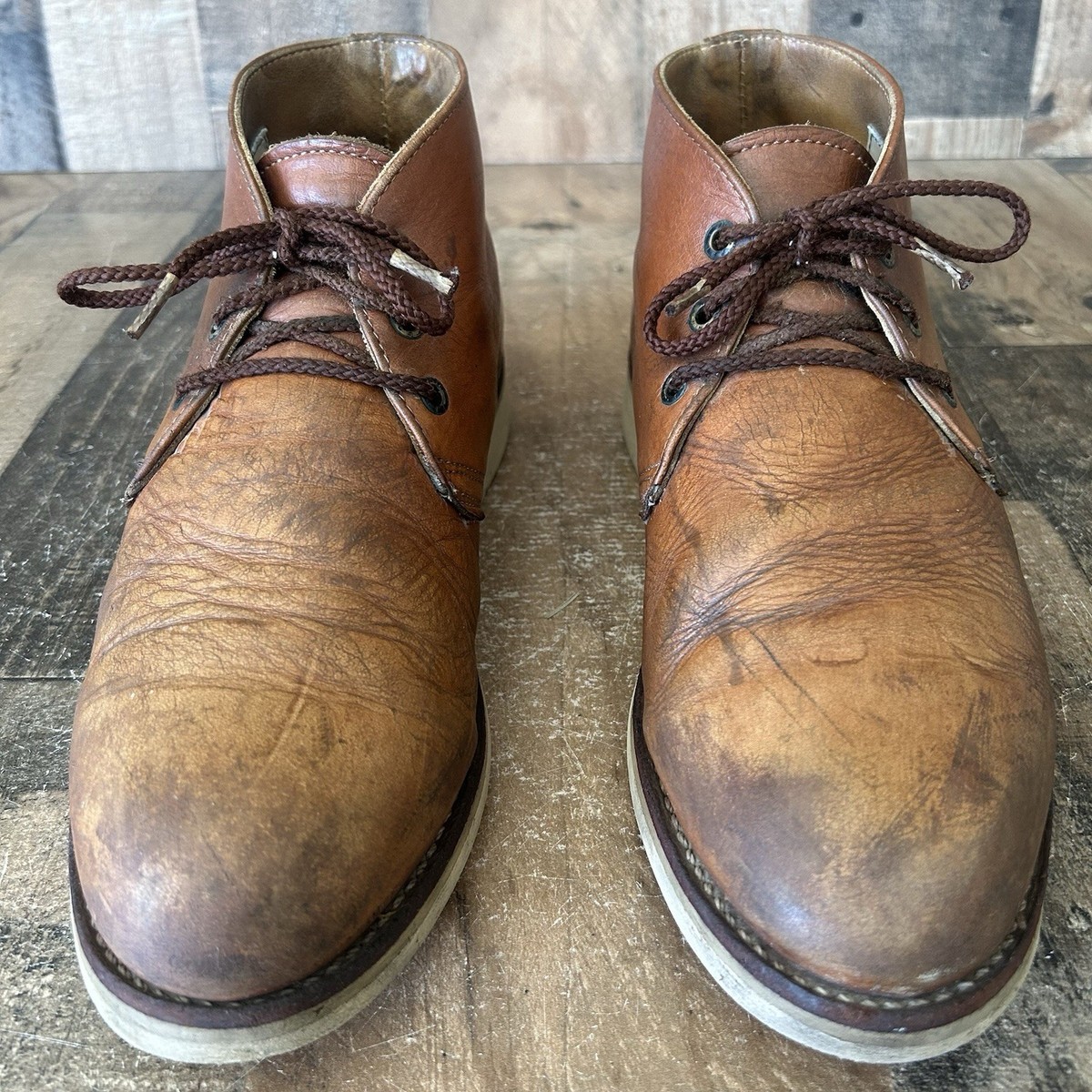 Red Wing 595 Chukka Leather Lace Up Work Boots Mens 10 D | eBay display picture 3