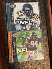 NFL 2K1 & NFL 2K2 Sega Dreamcast Lot CIB Complete Sega All Stars Tested Football