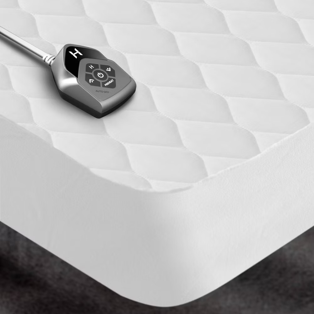 Biddeford Full Electric Heated Quilted Mattress Pad: 10 Heat Settings
