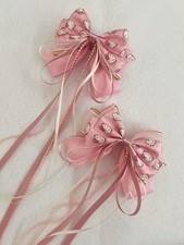New Cute Stylish Hello Kitty Design Bow Ribbon Hair Clip All Hair Types