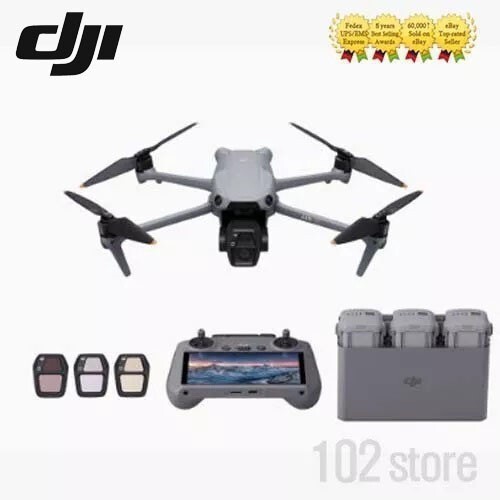 DJI Air 3S Fly More Combo Camera Drone (DJI RC 2 + 3 Batteries) No Tariffs In US-image