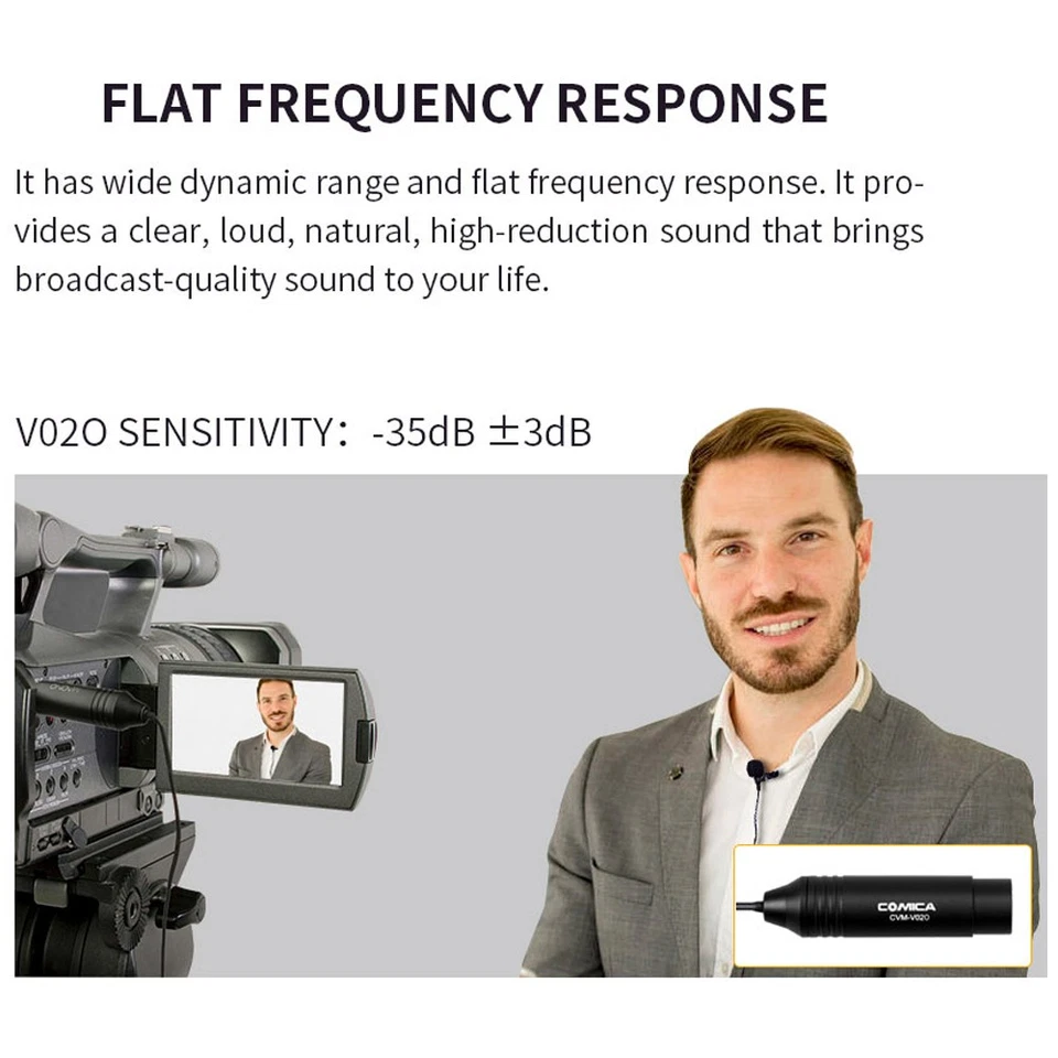 COMICA CVM-V02O Omnidirectional Lavalier Microphone Condenser Mic XLR L5D0 AEFV - Image 2 of 4