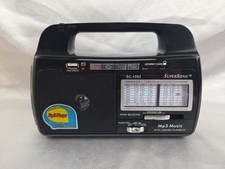 SuperSonic 9 Band AM/FM/SW 1-7 Radio with USB/SD MP3 Playback LED Light SC-1082