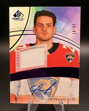2020-21 Upper Deck SP Game Used CHASE PRISKIE Rookie Jersey Auto /65 Purple #198