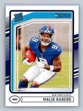 Malik Nabers 2024 Donruss #383 Rookie New York Giants