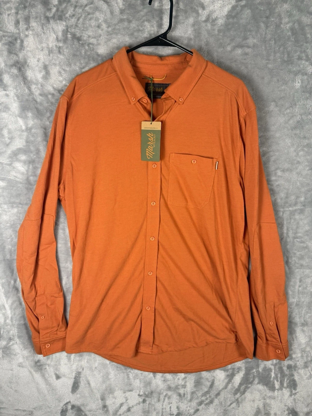 Marsh Wear Shirt Mens Large Orange Lobeco Long Sleeve Button Up Outdoor NWT
Opens in a new window or