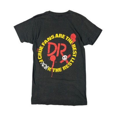 Vtg Motley Crue Dr Feelgood Tee Men's S Black 80s Band Tour Shirt