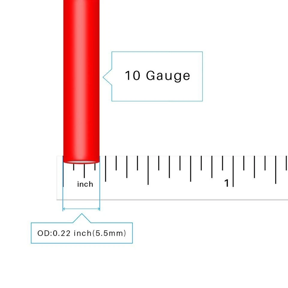 10 Gauge Silicone Wire Spool 100 ft Red Flexible 10 AWG Stranded Tinned Coppe... - Image 3 of 4