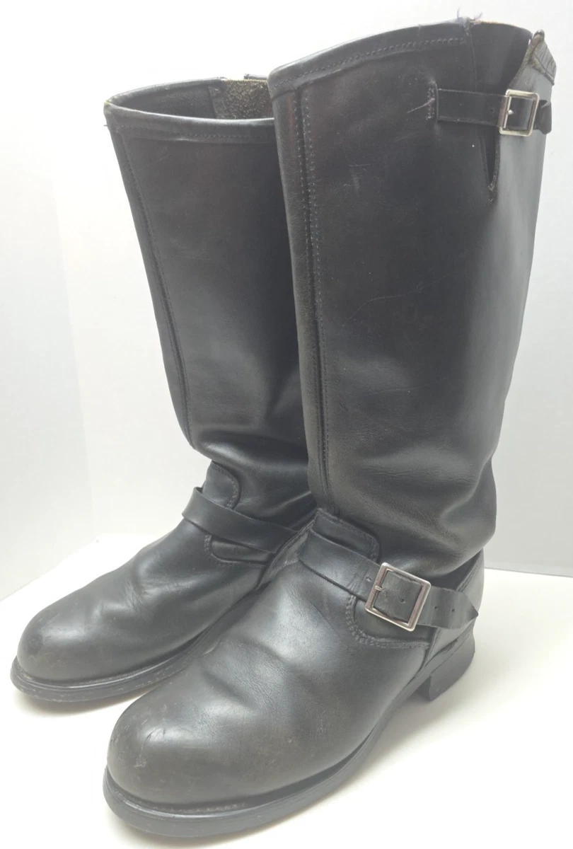 10.5E Vintage HY-TEST Pull On Pecos Steel Toe Work Biker Boots E Western Steel Toe Boots for Men for Sale | Shop New & Used  main image 4