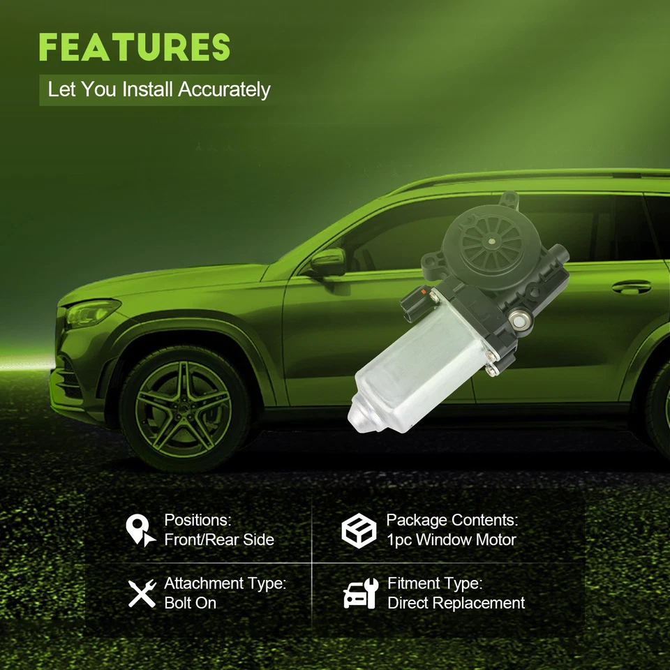 Motor de janela de energia para GMC Chevy C/K Savana Express 1500 2500 Saturn SC Coupe - Imagem 2 de 4