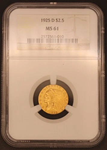 1925-D Indian Quarter Eagle — photo from the most recent tracked eBay sale