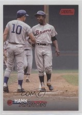 2023 Topps Stadium Club Red Foil Hank Aaron #103 HOF 0s7h