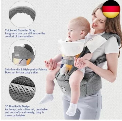 Bellababy Babytrage, All-In-One Babytrage für Neugeborene ab Geburt, Babys & - Bild 3 von 6