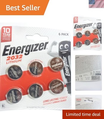 Reliable 2032 Lithium Batteries - 6 Pack for All Your Electronic Needs