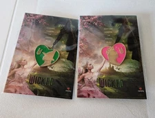 VARIETY - THE CHILDREN'S CHARITY ~ WICKED Glinda & Elphaba Gold Heart Pins 2024
